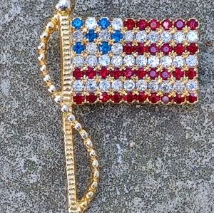 Vintage Rafaelian USA Flag pin